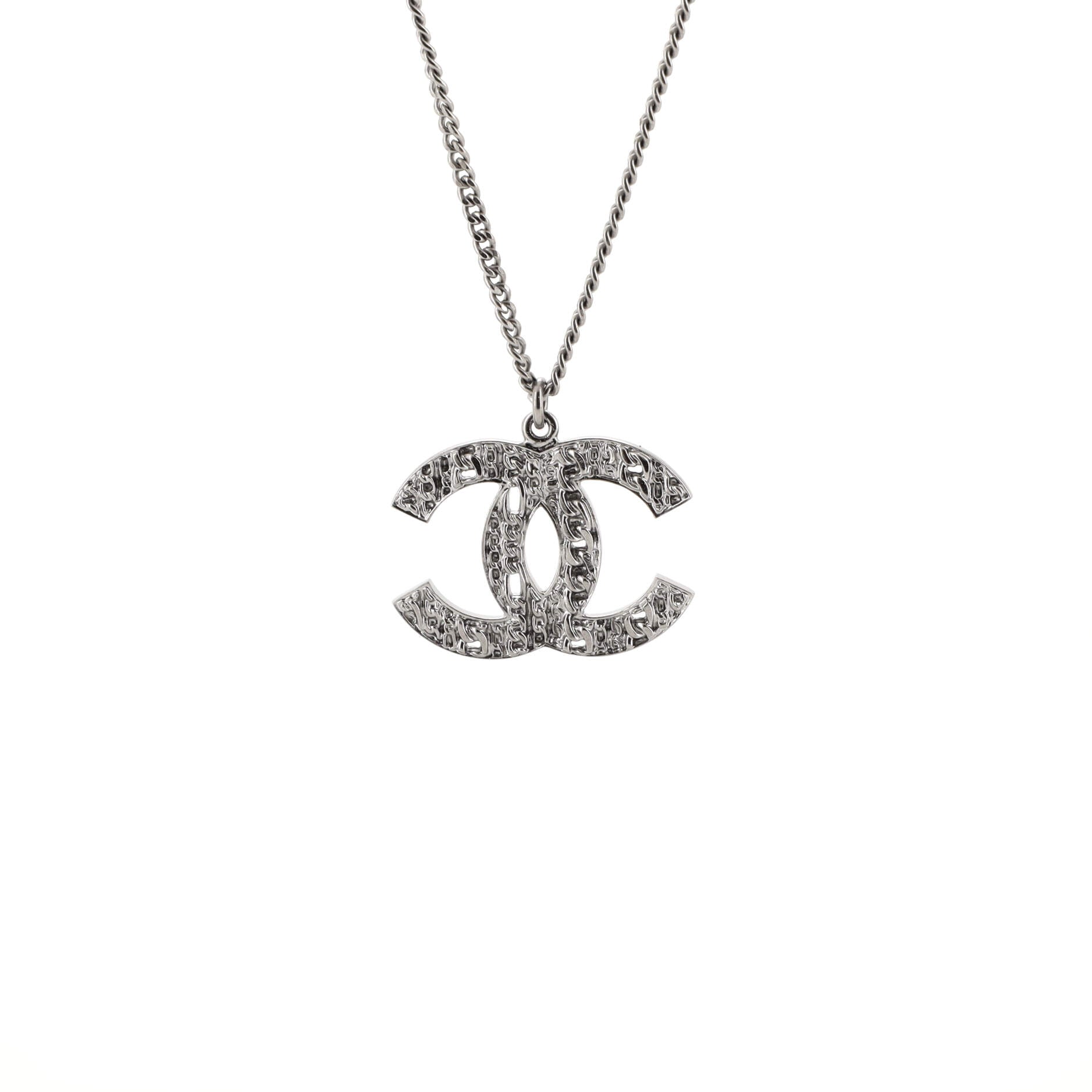 CC Chains 100th Anniversary Pendant Necklace Metal