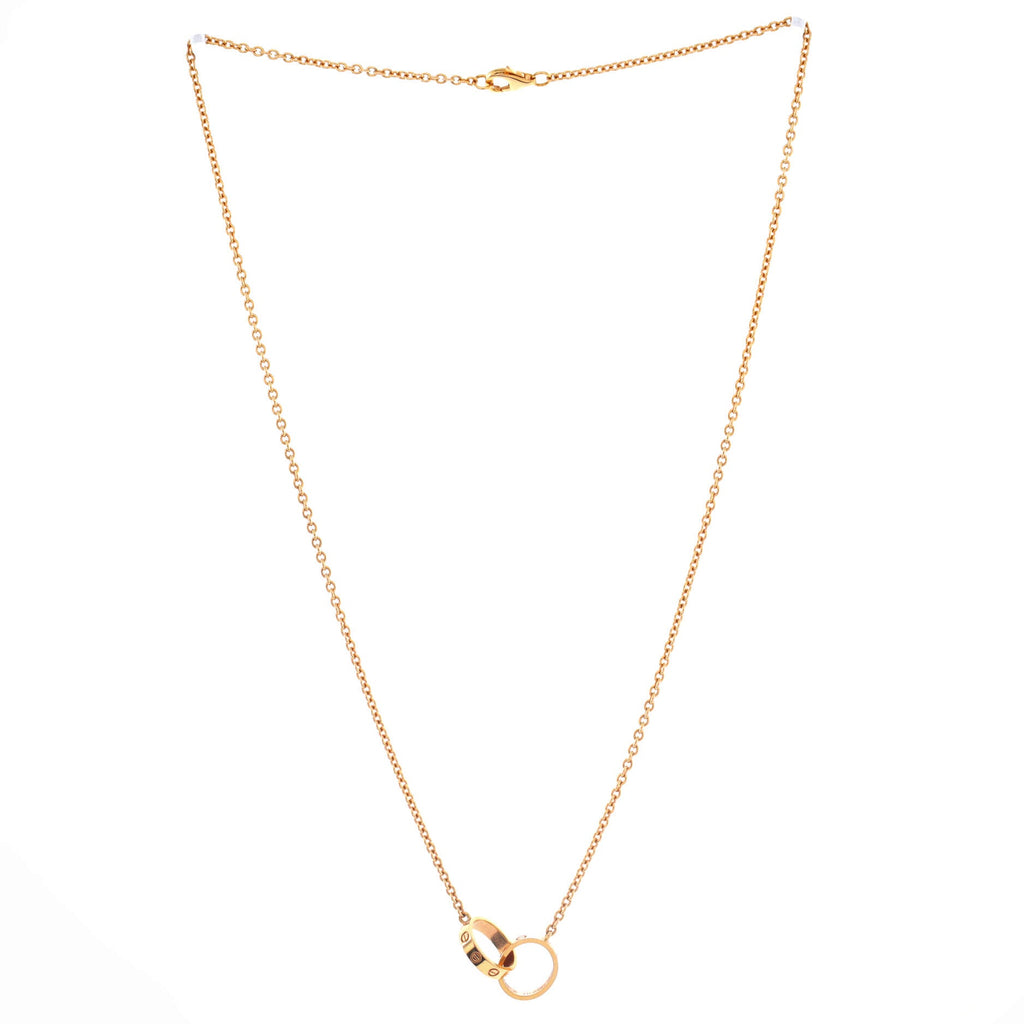 Love Interlocking Necklace 18K Rose Gold