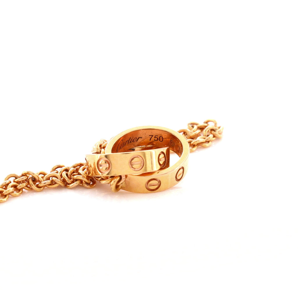 Love Interlocking Necklace 18K Rose Gold