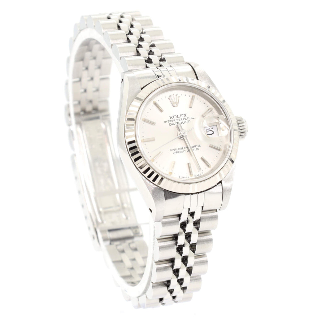 Oyster Perpetual Datejust Automatic Watch Stainless Steel and White Gold 26