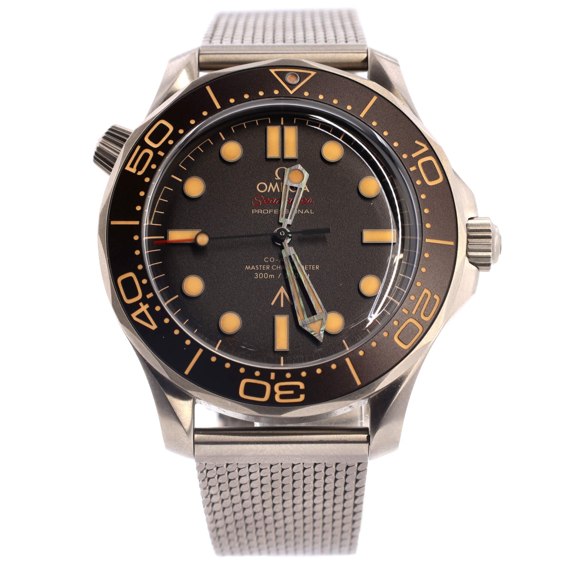 Seamaster 007 Edition Diver 300M Co-Axial Master Chronometer Automatic Watch Titanium 42