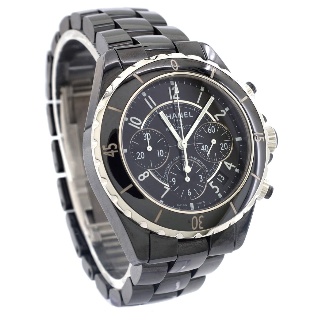 J12 Chronograph Automatic Watch Ceramic and Stainless Steel 41