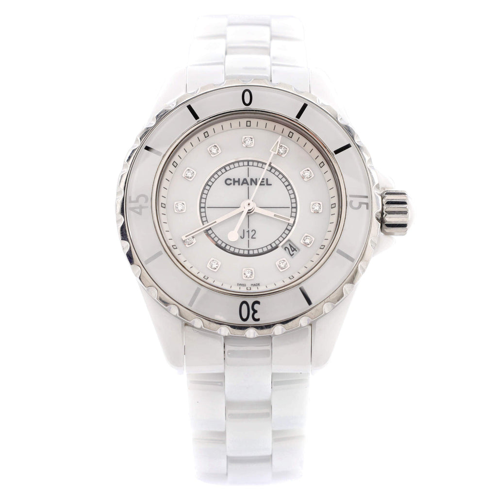J12 Quartz Watch Ceramic and Stainless Steel with Diamond Markers 33