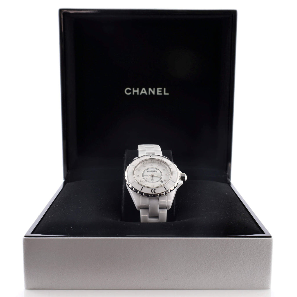 J12 Quartz Watch Ceramic and Stainless Steel with Diamond Markers 33