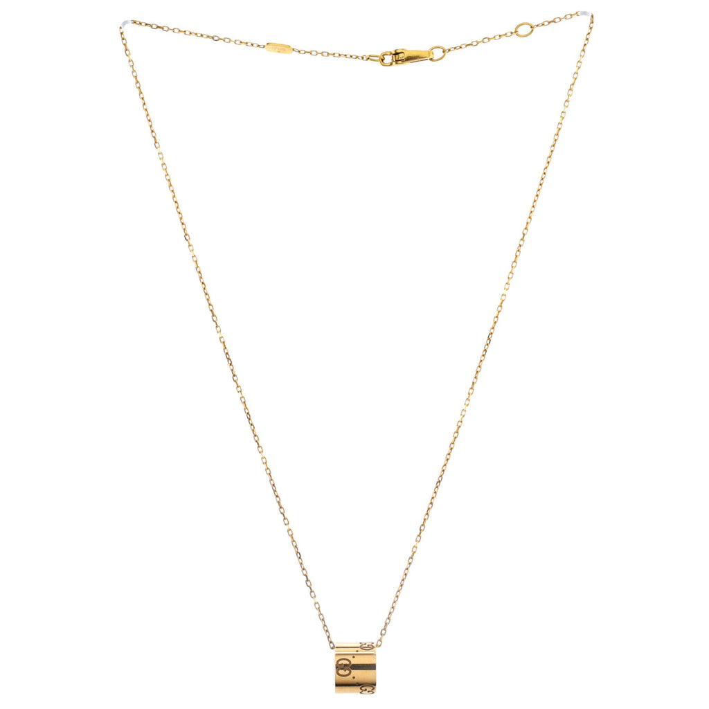 Icon Twirl Pendant Necklace 18K Yellow Gold