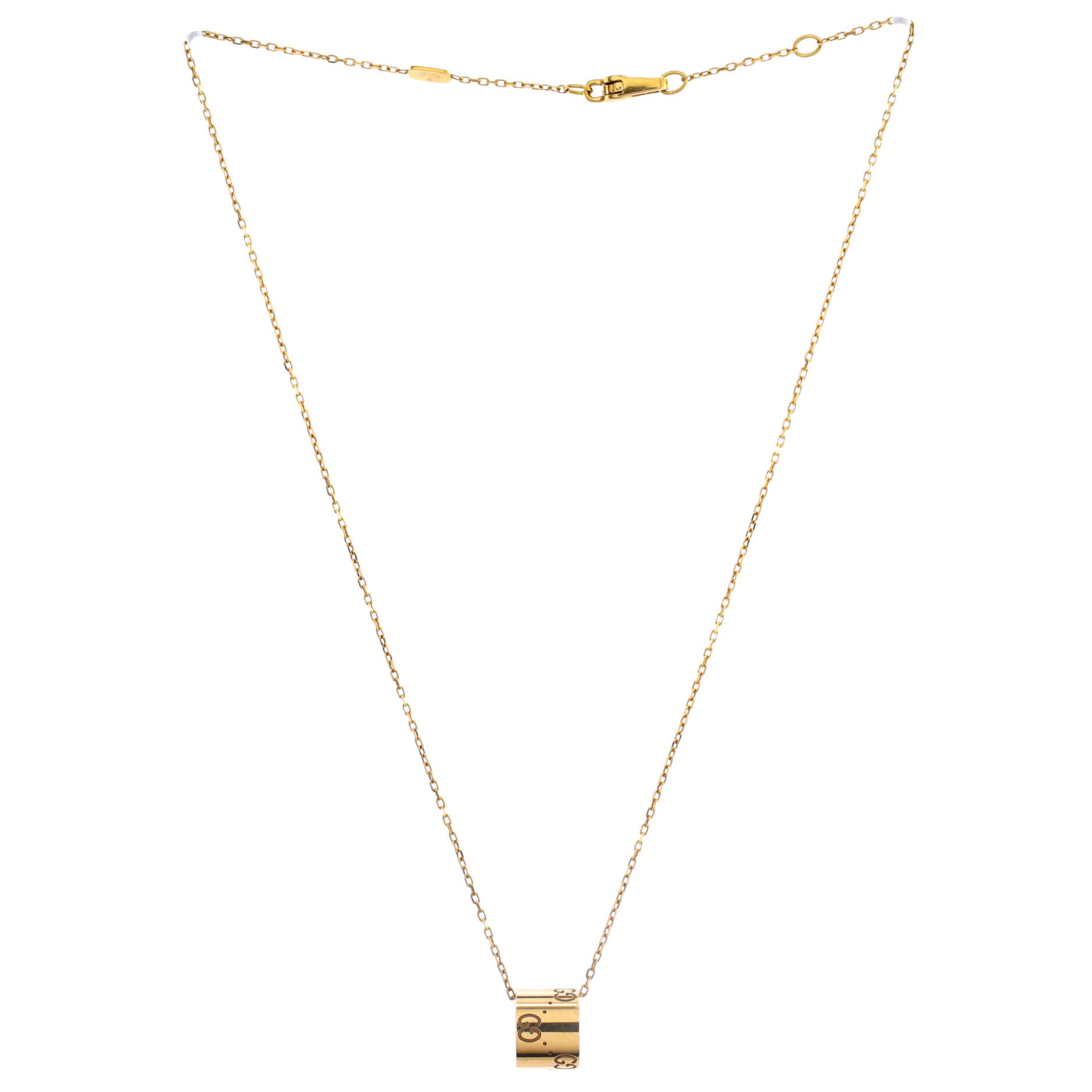 Icon Twirl Pendant Necklace 18K Yellow Gold