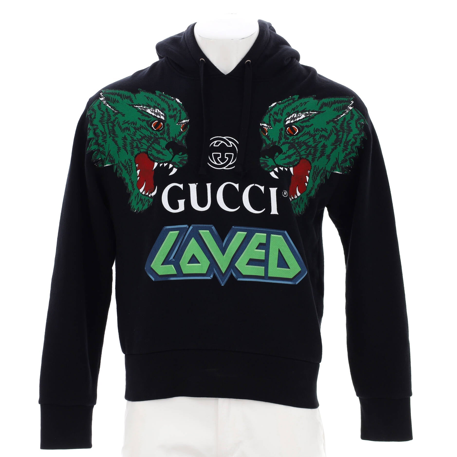 Men's Loved Tigers Hoodie Printed Cotton