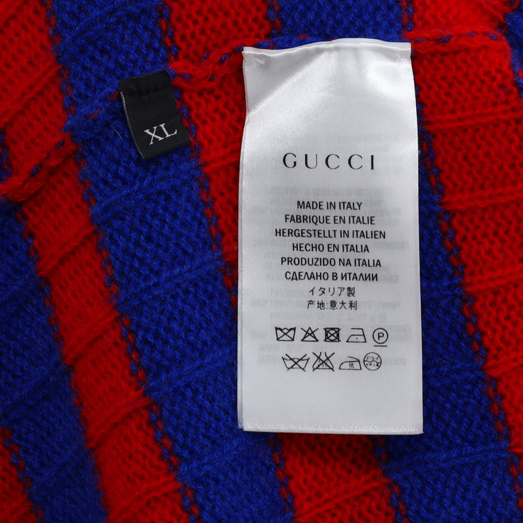 Women's Striped Crewneck Sweater Cashmere and Wool