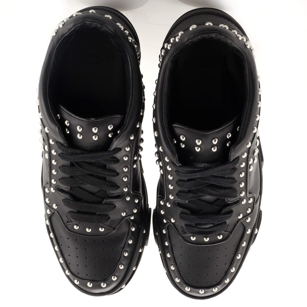 Men's Tyson Low-Top Sneakers Studded Leather