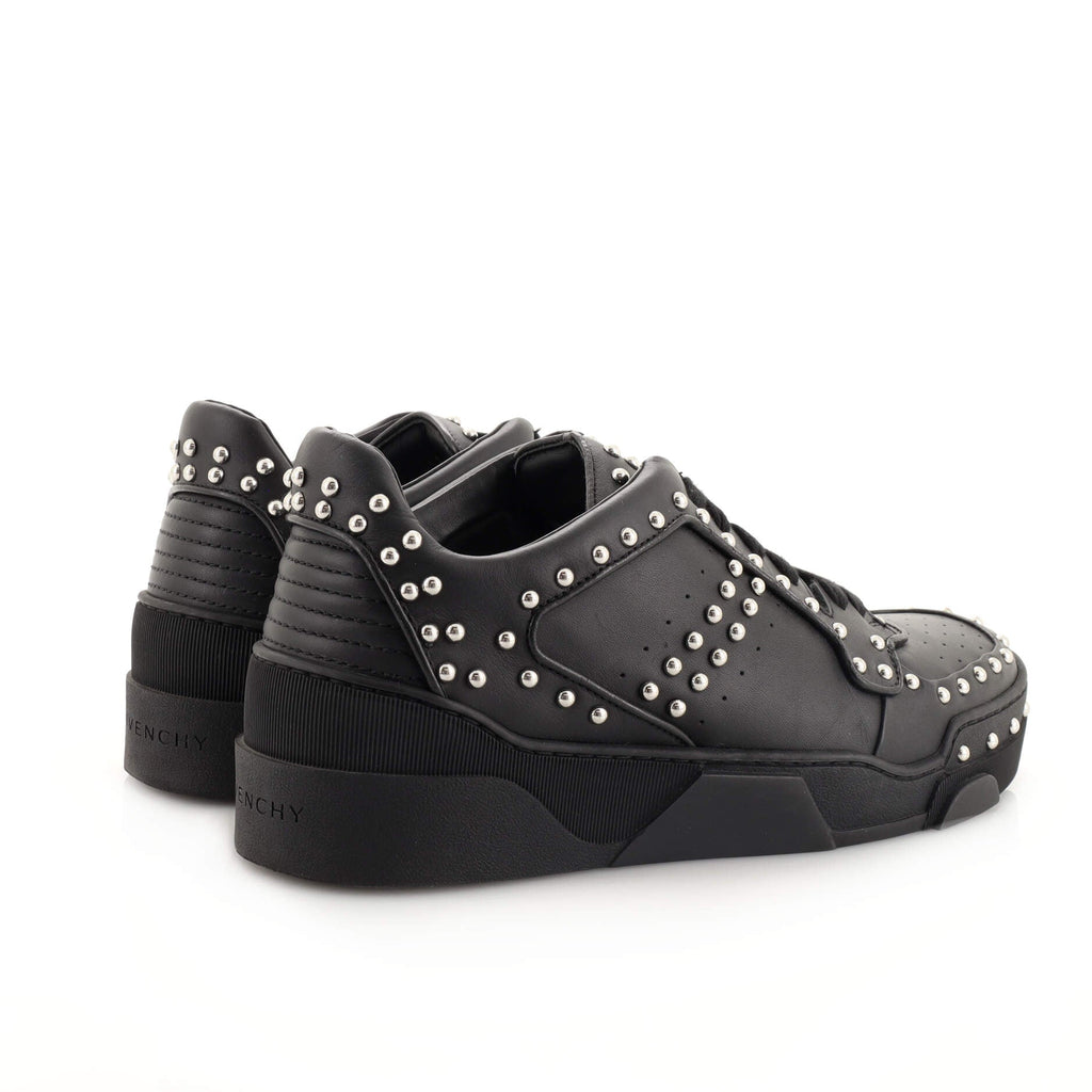 Men's Tyson Low-Top Sneakers Studded Leather