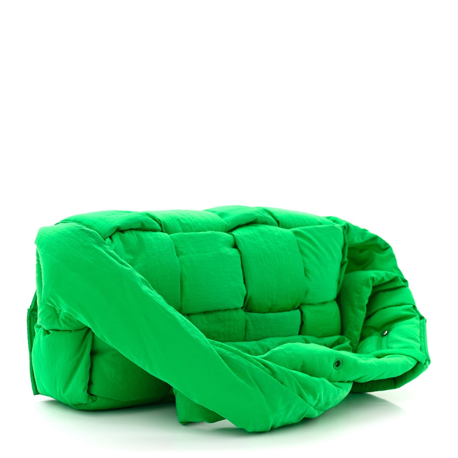 Nylon Intrecciato Padded Tech Cassette Bag Parakeet