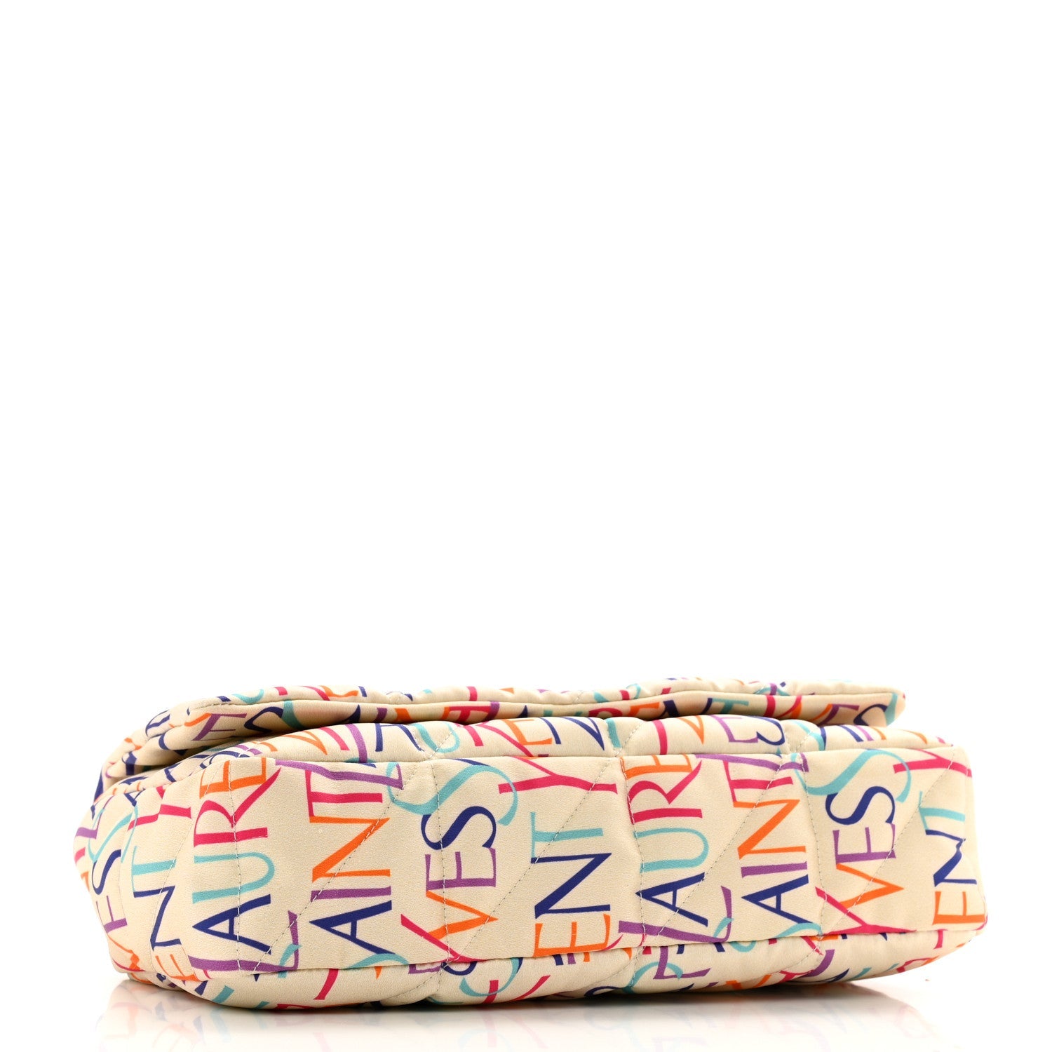 Silk Carre Rive Gauche Print Patchwork Monogram Medium Jamie Multicolor White