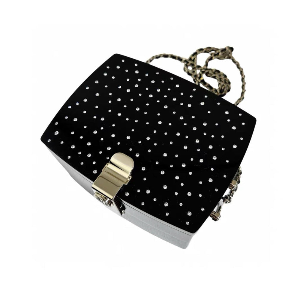 CHANEL 2016 MOONLIGHT LUCITE RUNWAY W/ GOLD HARDWARE