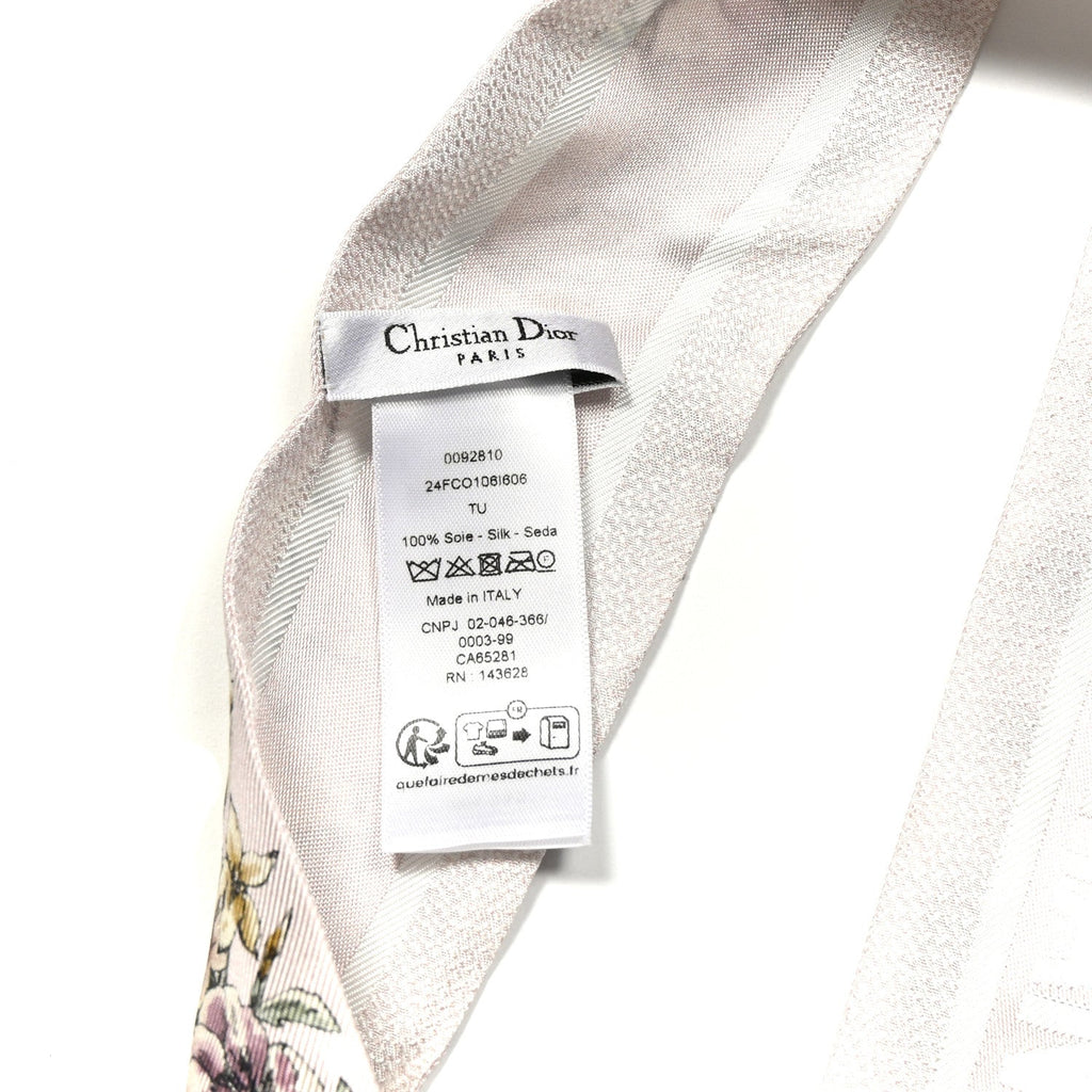 Silk Twill D-Floral Mitzah Scarf Pink