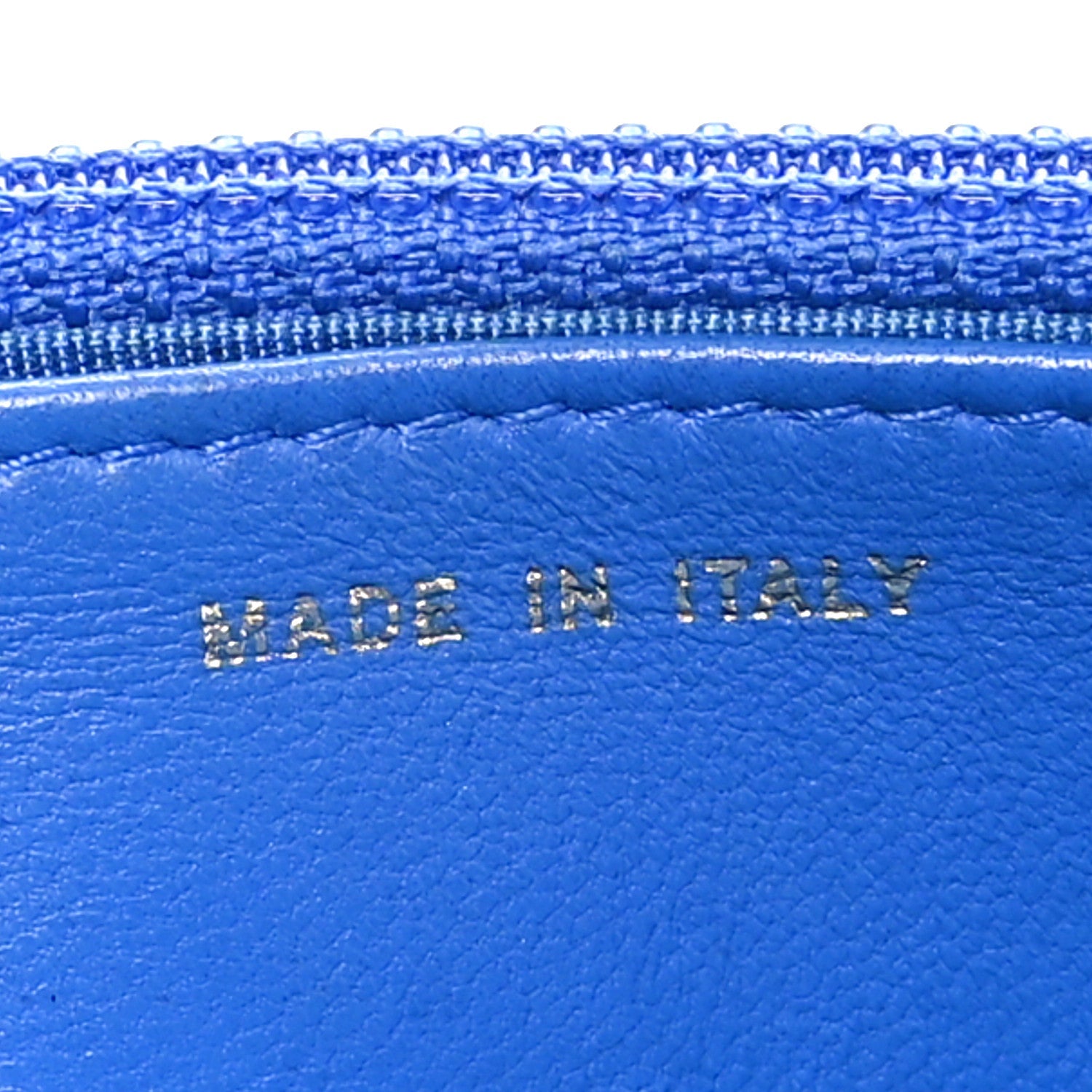 Lambskin Quilted Boy Wallet On Chain WOC Blue