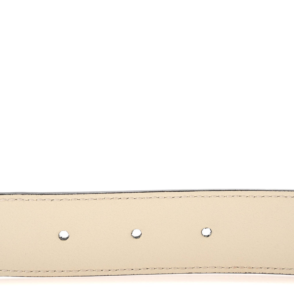 GG Supreme Monogram Matte Plutone Calfskin Double G 30mm Belt 75 30 Beige Ebony Mystic White