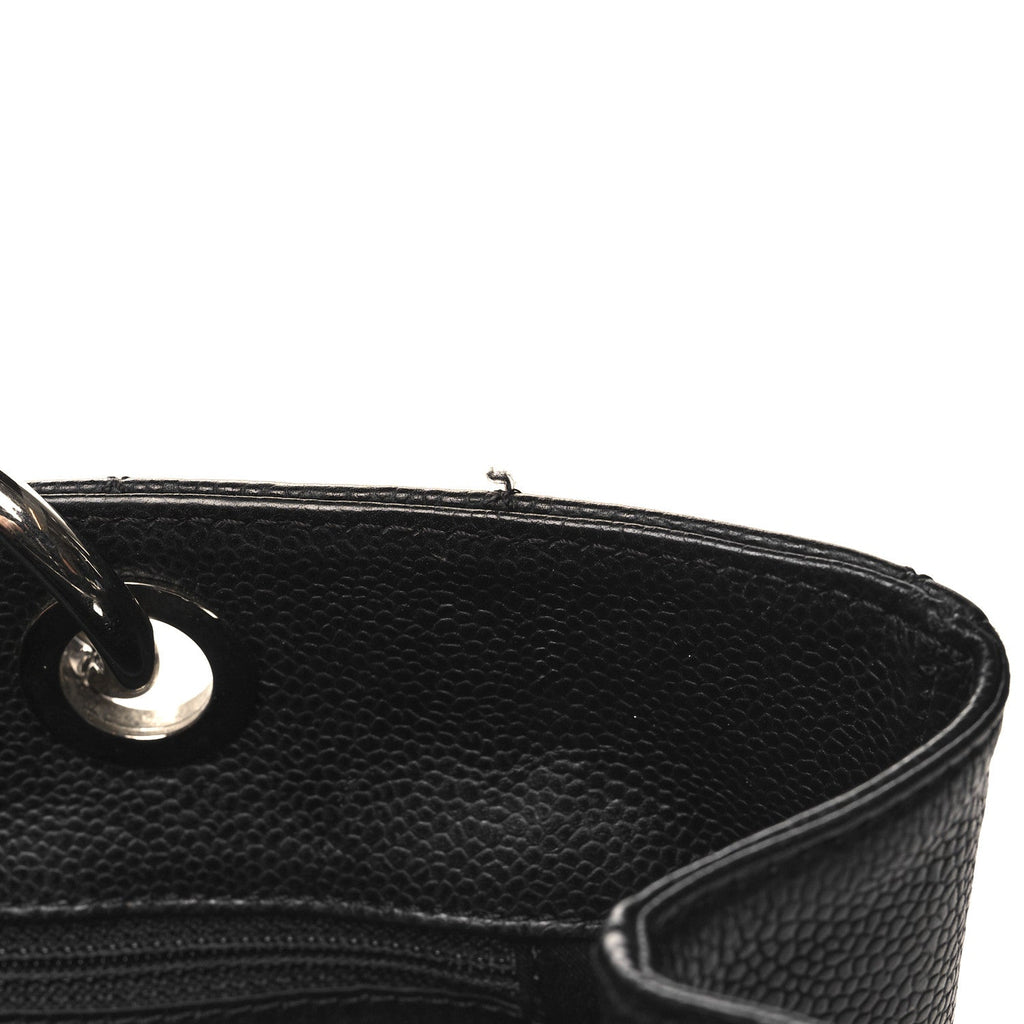 Caviar Quilted Grand Shopping Tote GST Black