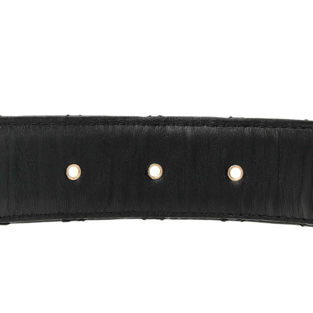 Calfskin Quilted CC Chain Belt 120 48 Black
