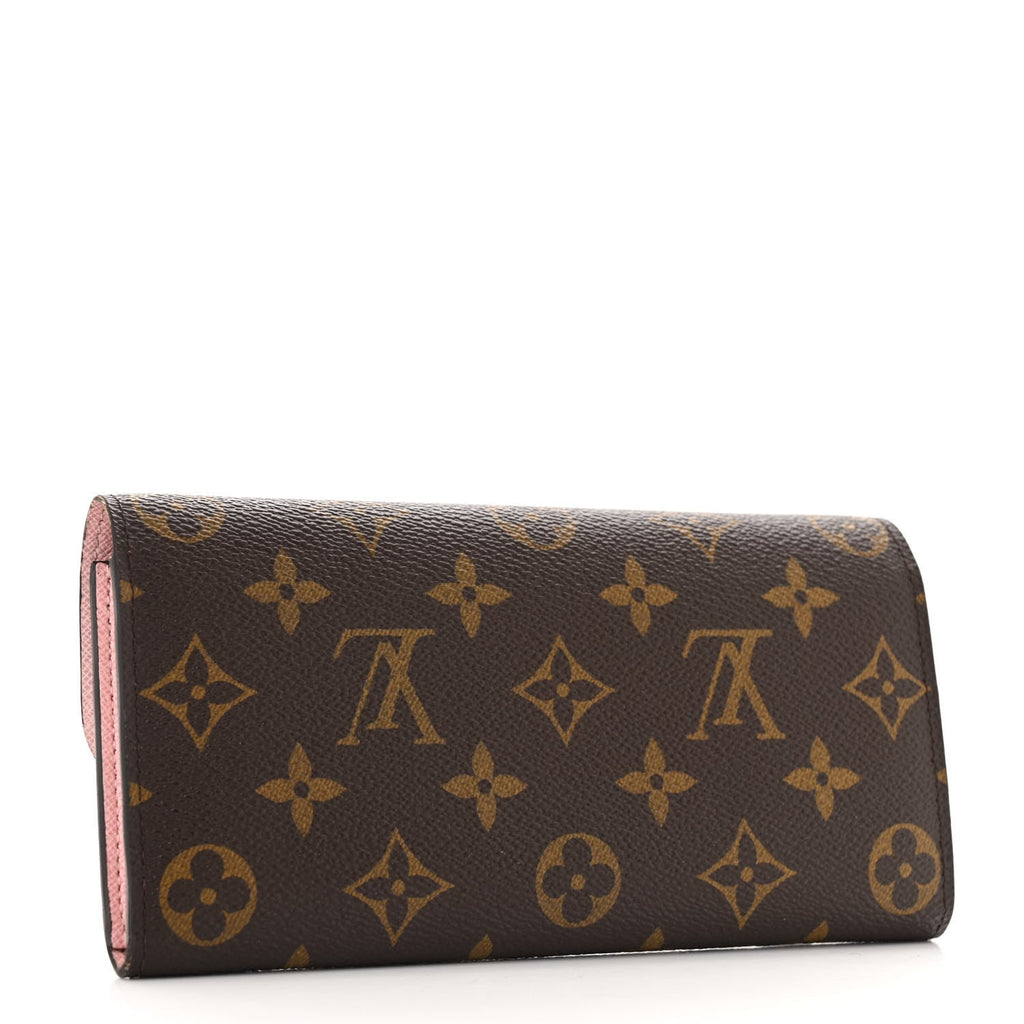 Monogram Emilie Wallet Rose Ballerine
