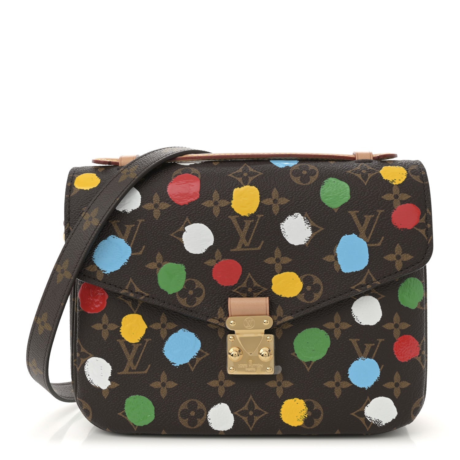 LV x YK Monogram Painted Dots Pochette Métis