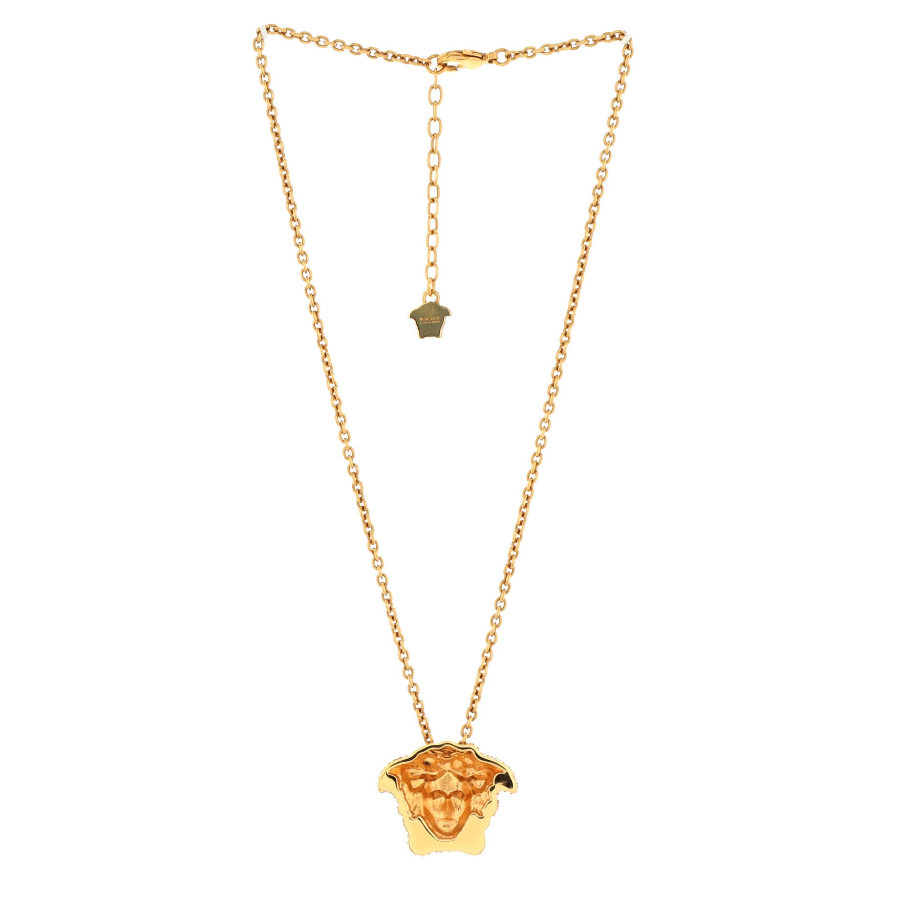 Palazzo Dia Pendant Necklace Metal with Crystals