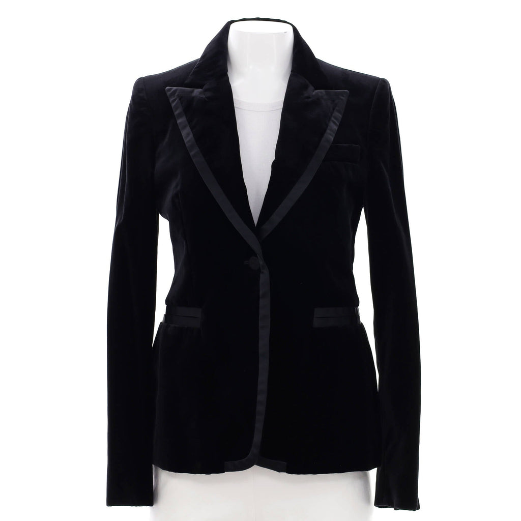 Women's Single Breasted Blazer Velvet