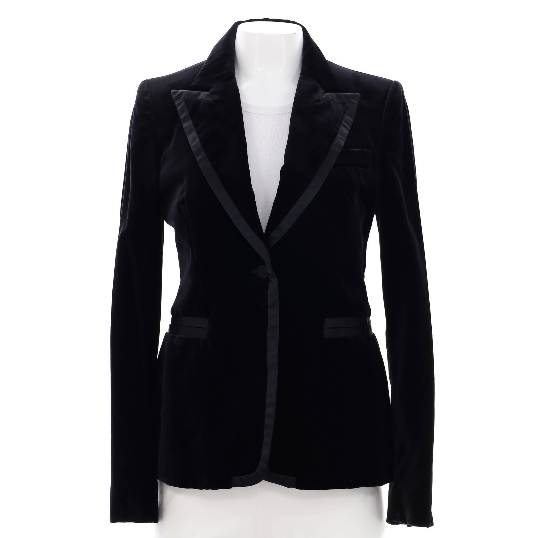 Women's Single Breasted Blazer Velvet