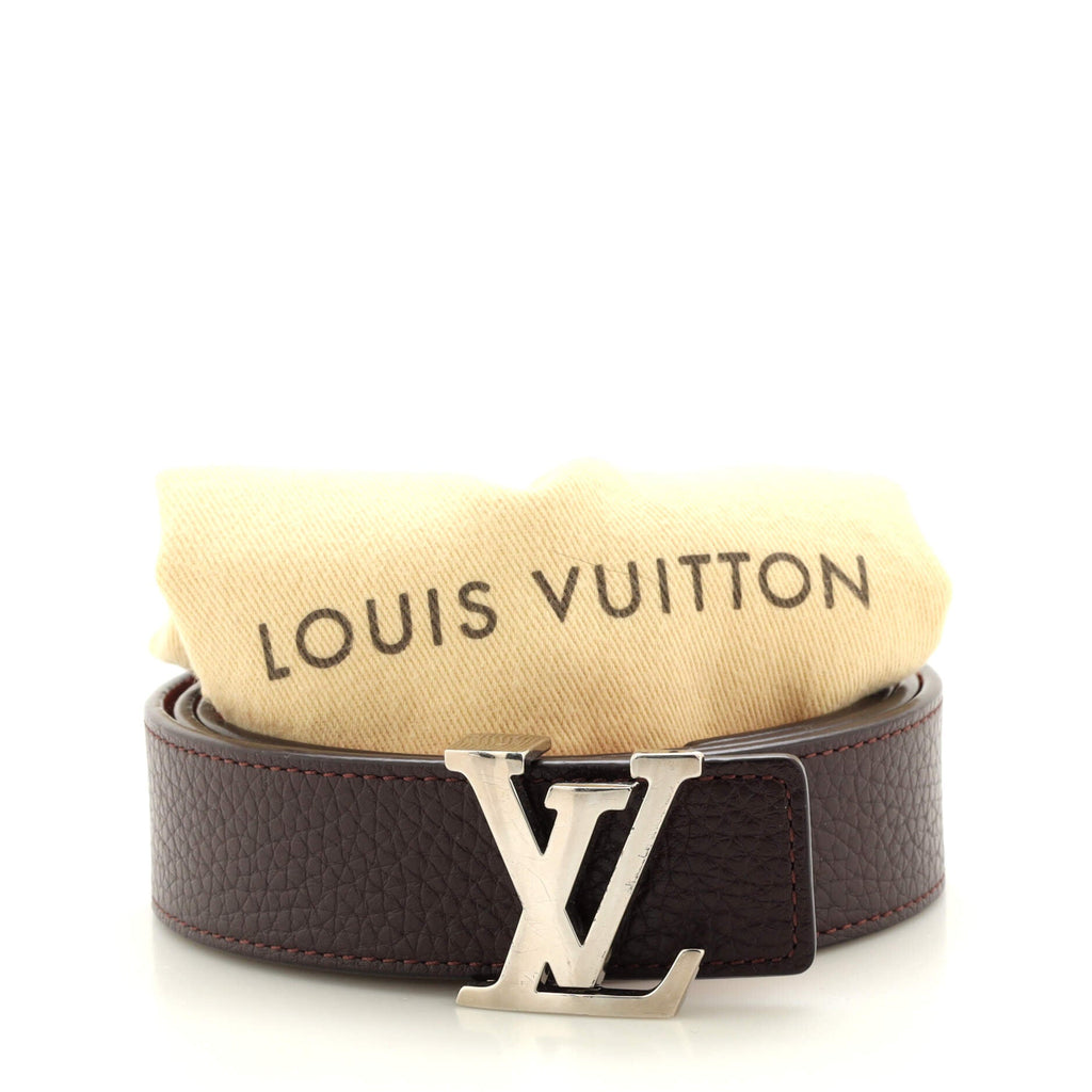 LV Initiales Reversible Belt Leather Thin 80