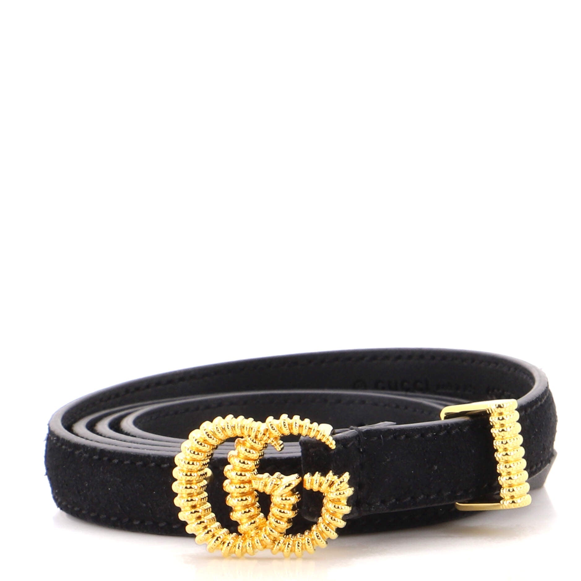GG Torchon Belt Suede Thin 90