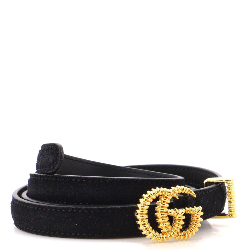 GG Torchon Belt Suede Thin 90