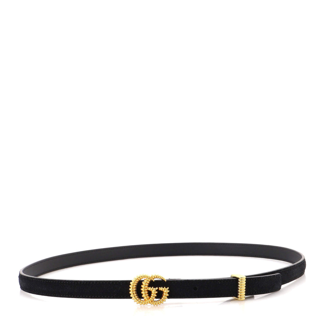 GG Torchon Belt Suede Thin 90