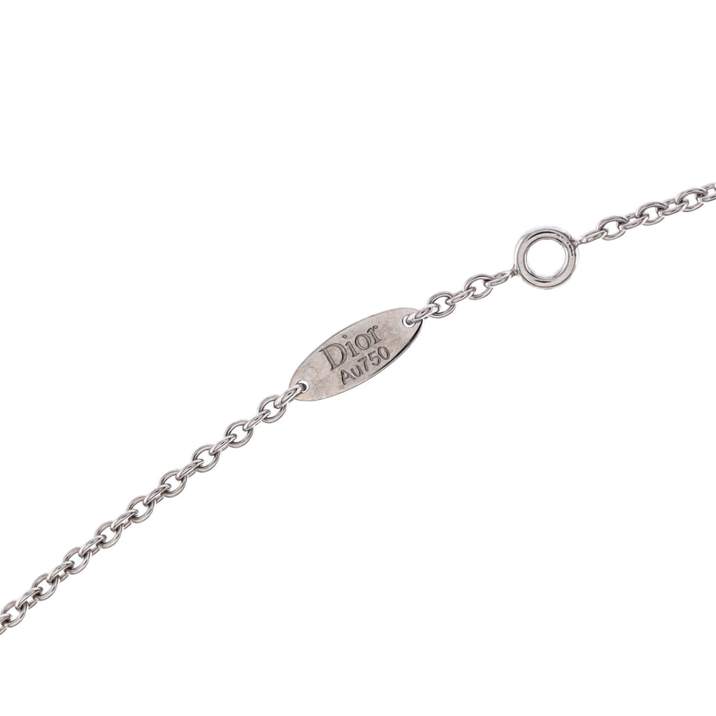 Rose des Vents Pendant Necklace 18K White Gold with Diamond XS