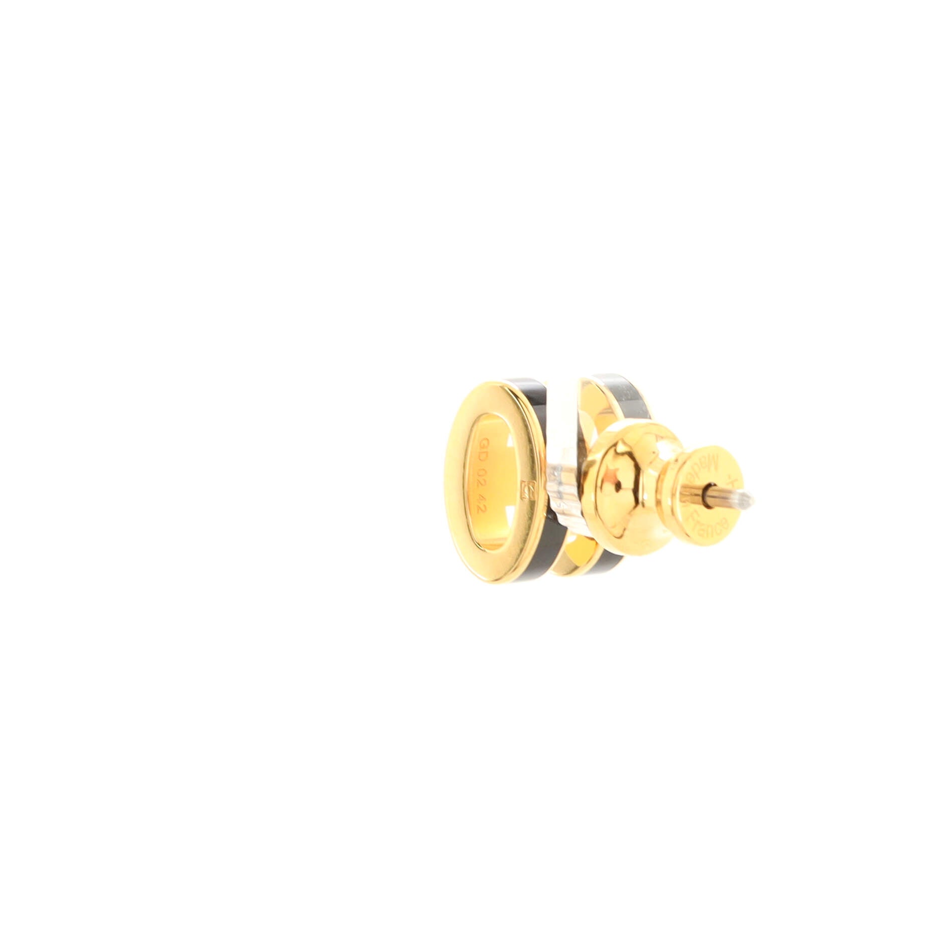 Pop H Stud Earrings Metal and Enamel Mini
