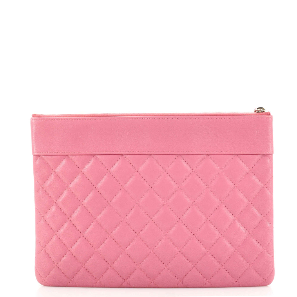 Mademoiselle Vintage O Case Clutch Quilted Sheepskin Medium