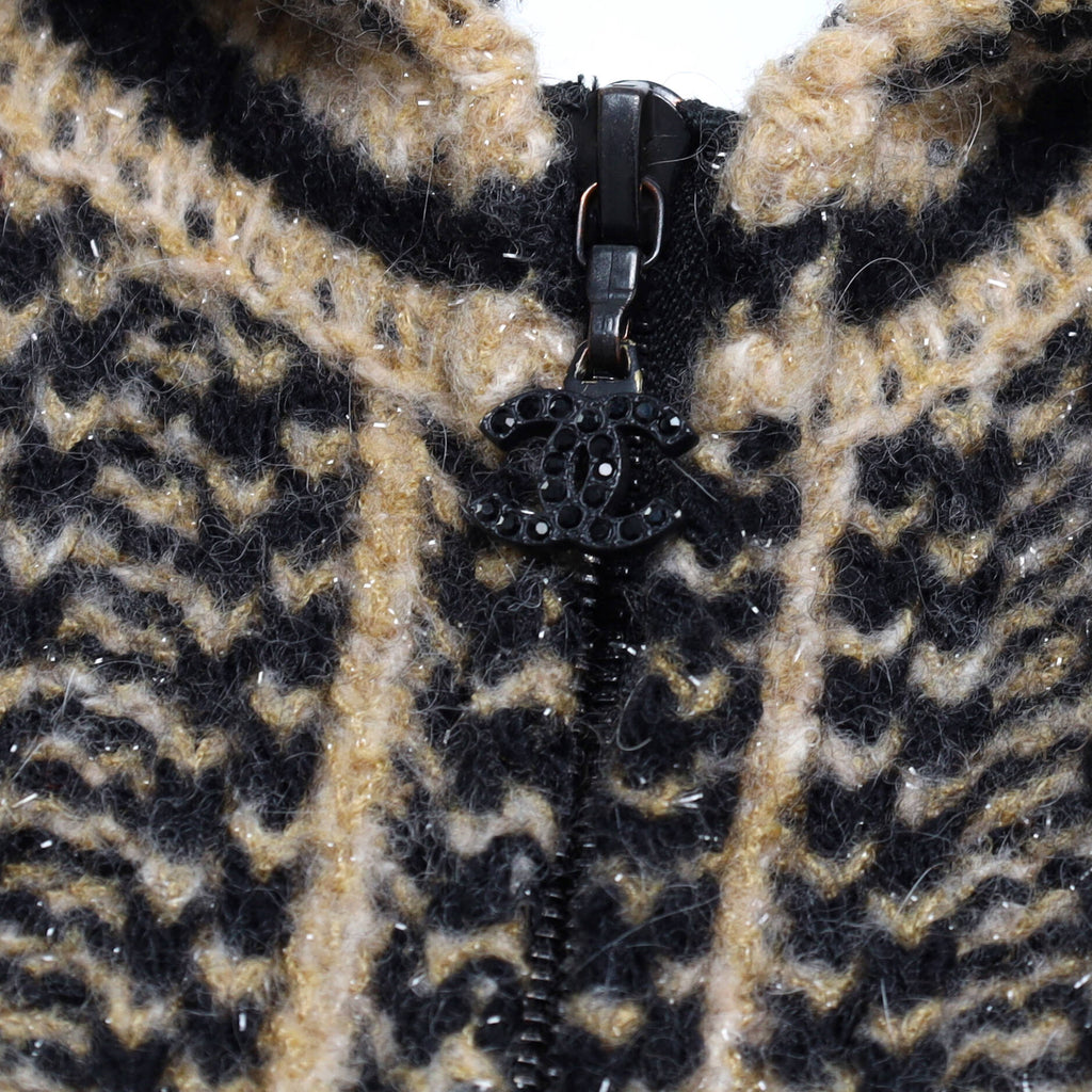Women's Vintage Zip Up Hooded Vest Wool Blend