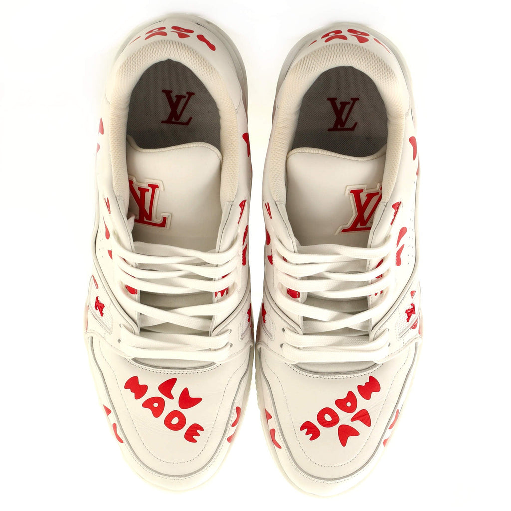 Men's Nigo LV Trainer Sneakers Limited Edition Printed Leather