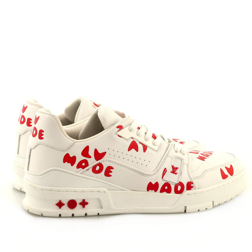 Men's Nigo LV Trainer Sneakers Limited Edition Printed Leather