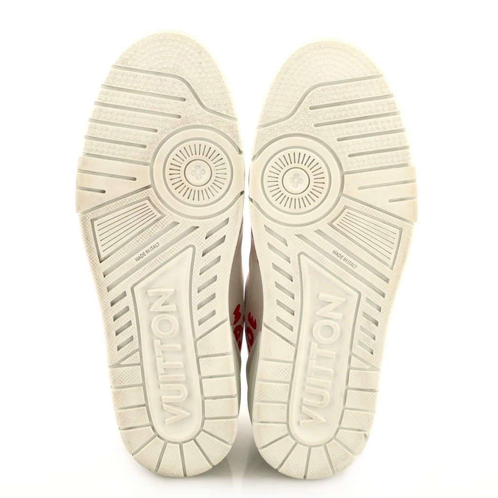 Men's Nigo LV Trainer Sneakers Limited Edition Printed Leather