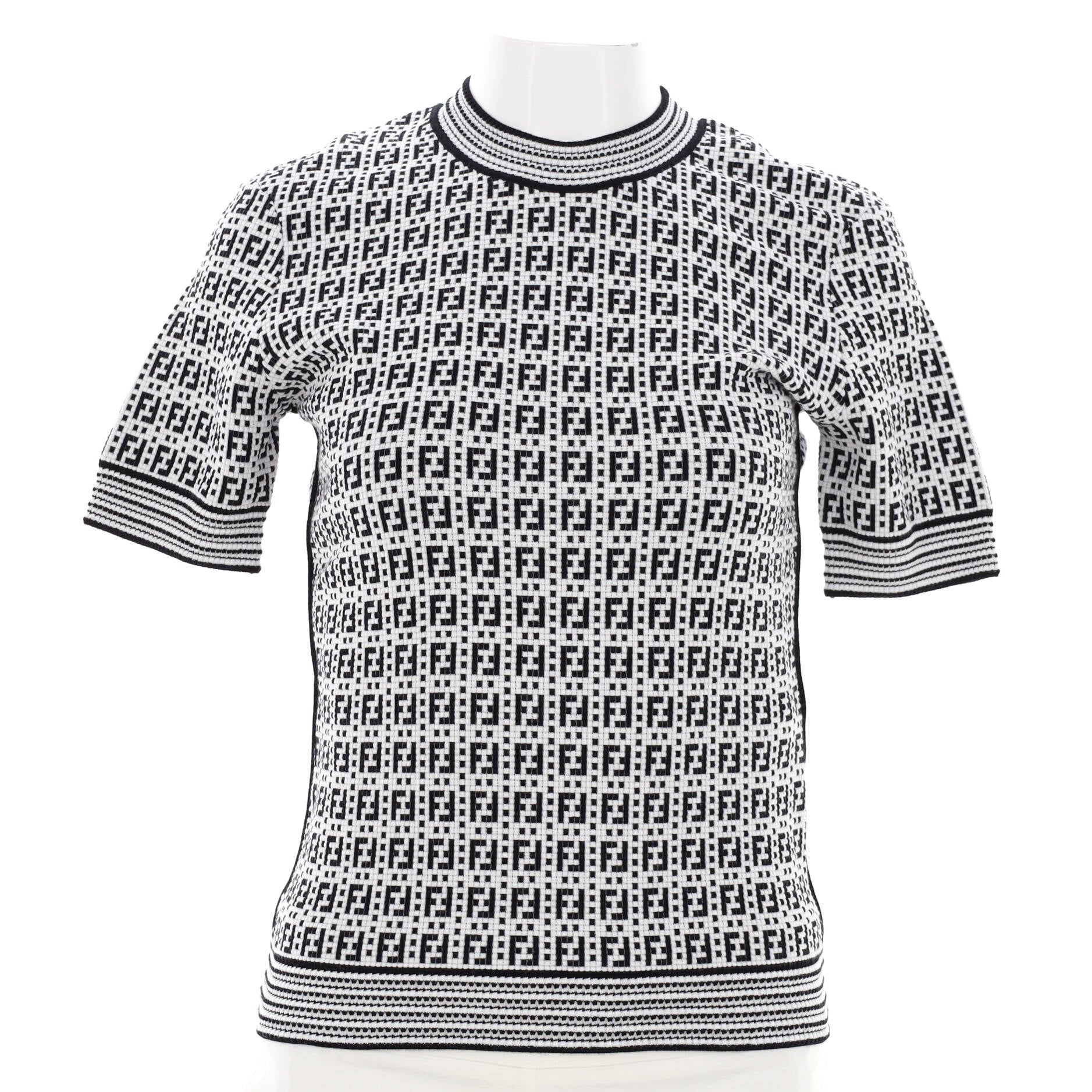 Women's Short Sleeve Crewneck Sweater Zucchino Viscose Blend