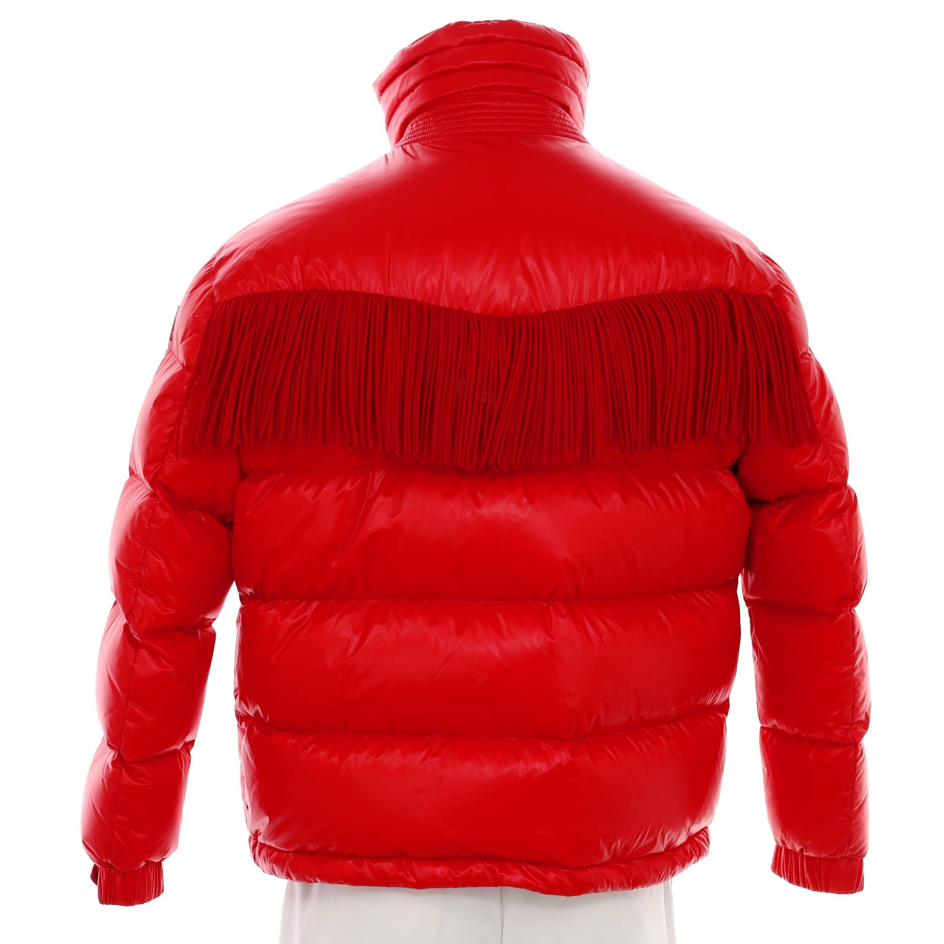 Men's Pourri Fringed Puffer Jacket Quilted Polyamide with Down
