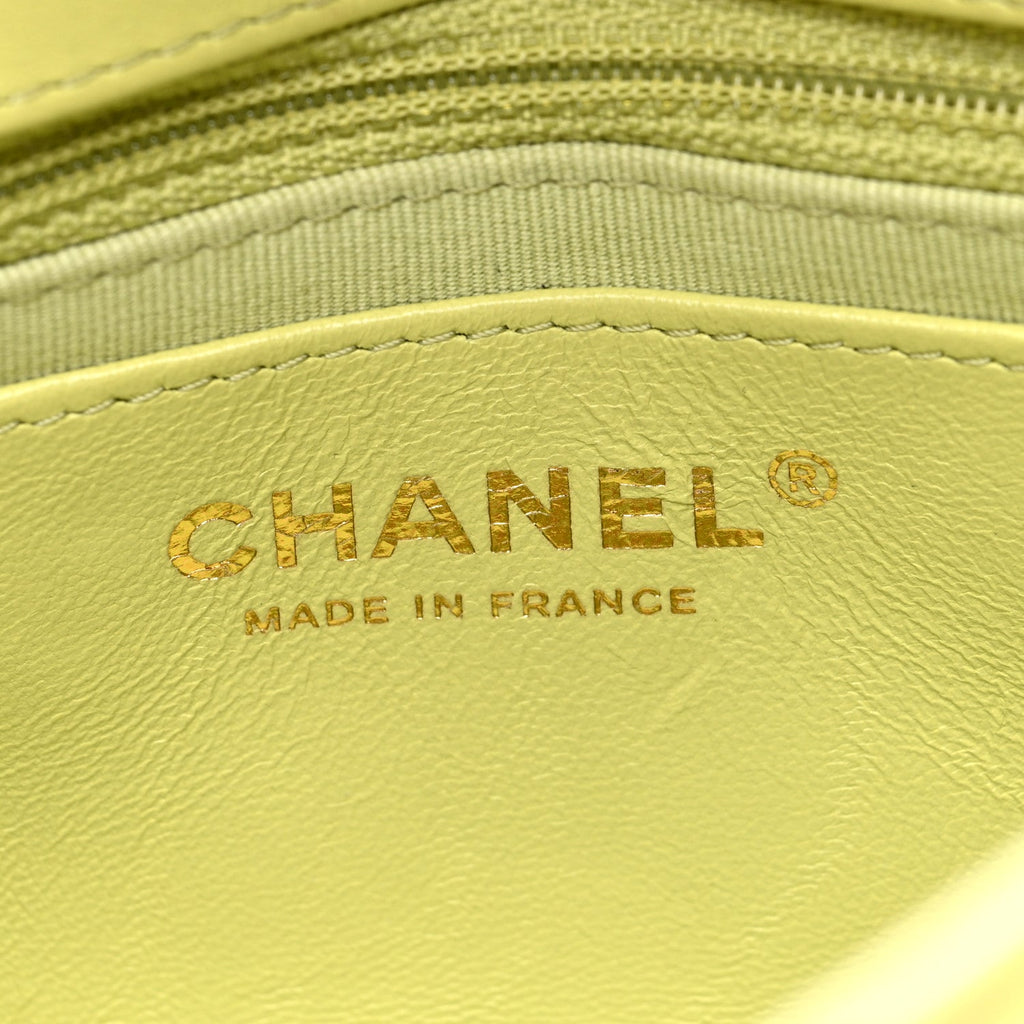 Lambskin Quilted Casino Chips  Green