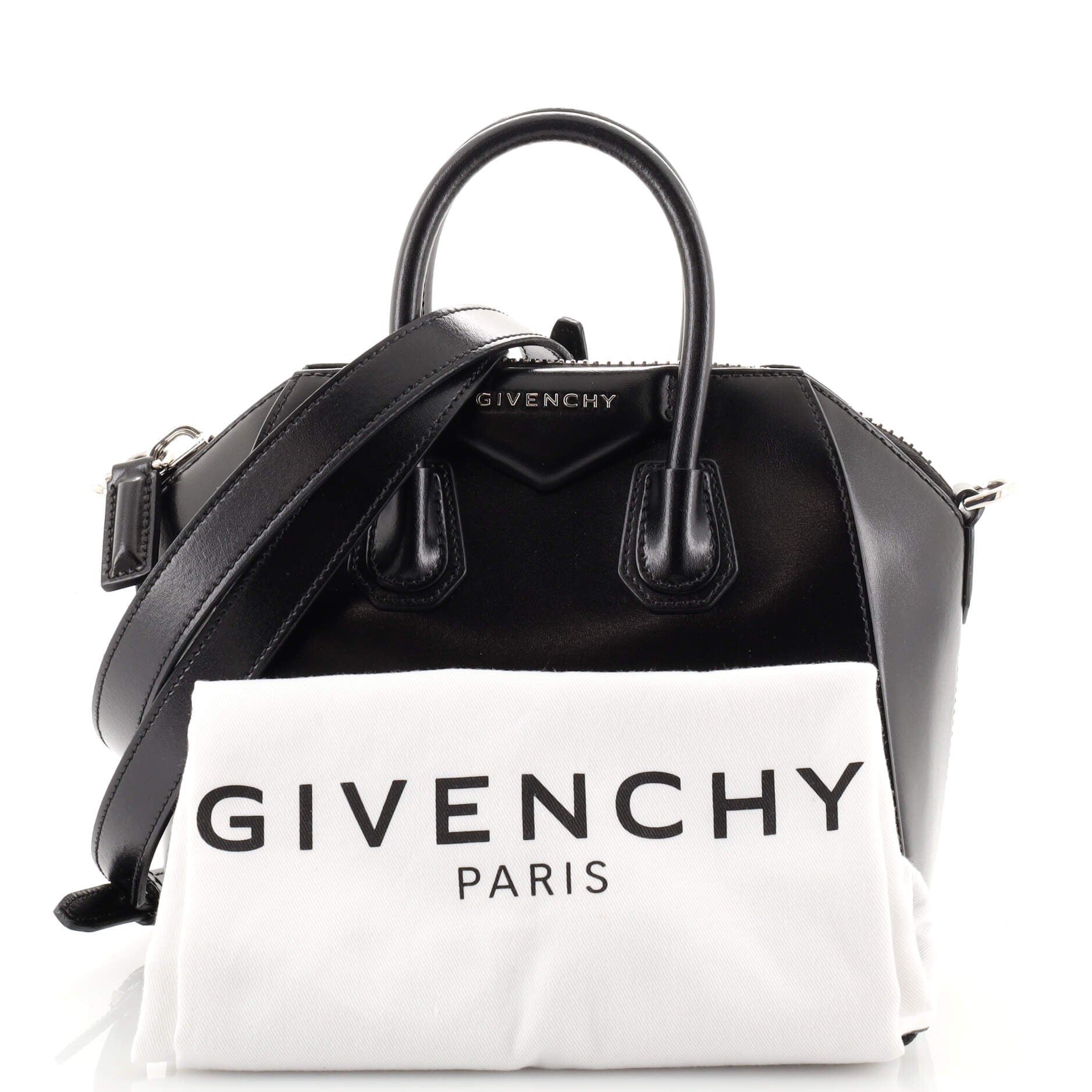 Antigona Bag Glazed Leather Mini