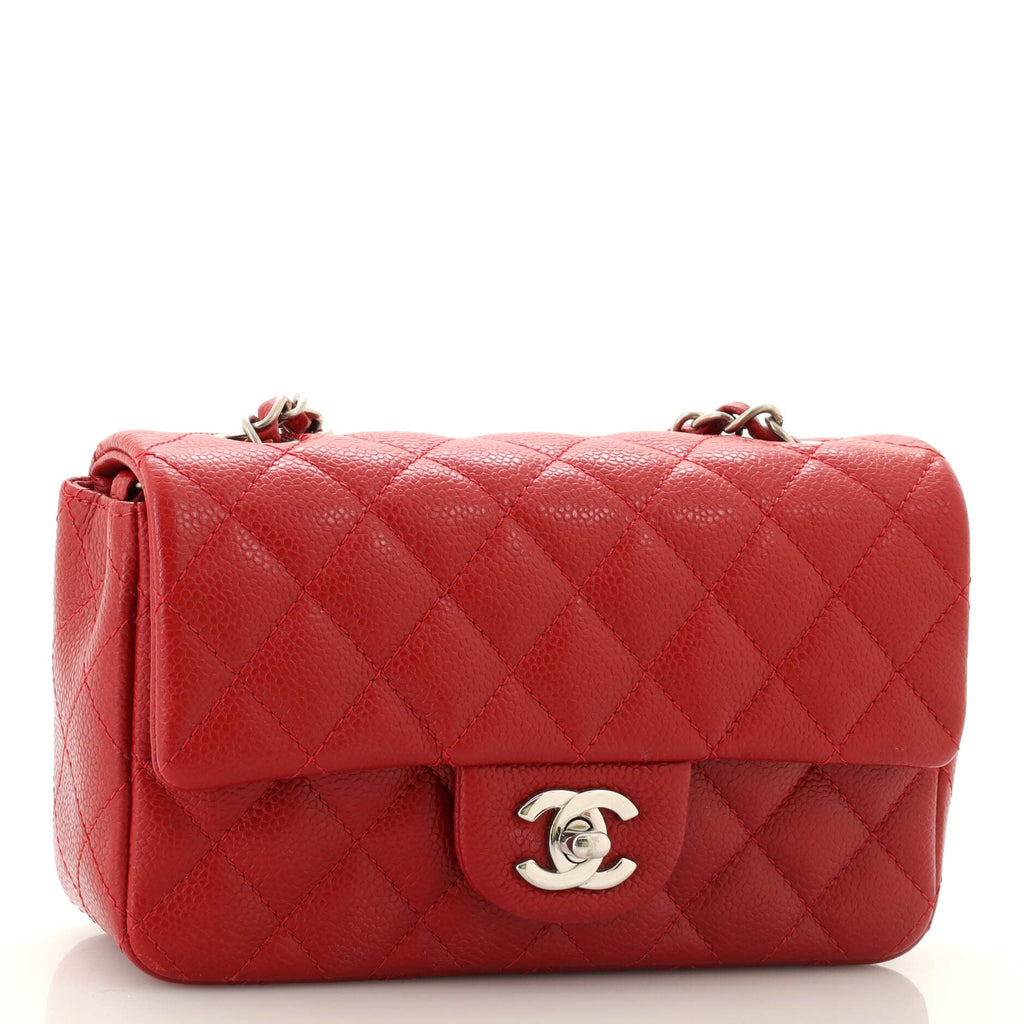 Classic Single Flap Bag Quilted Caviar Mini