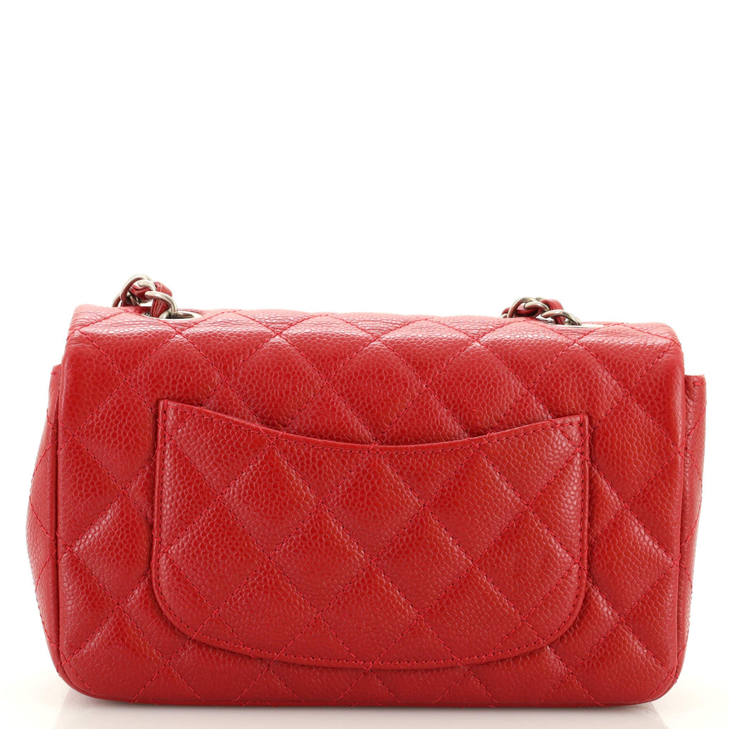 Classic Single Flap Bag Quilted Caviar Mini