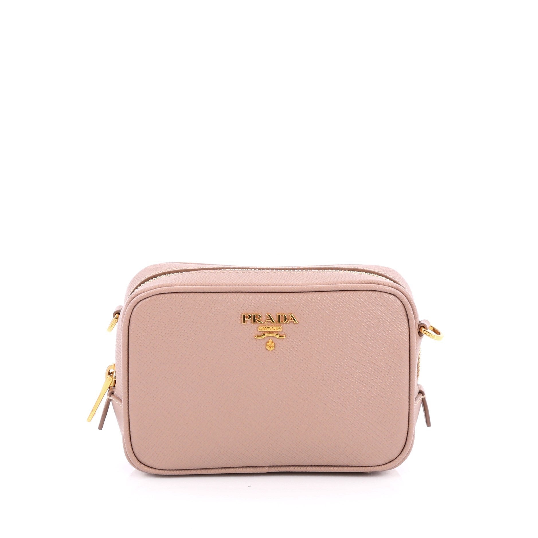 Zip Crossbody Bag Saffiano Leather Mini