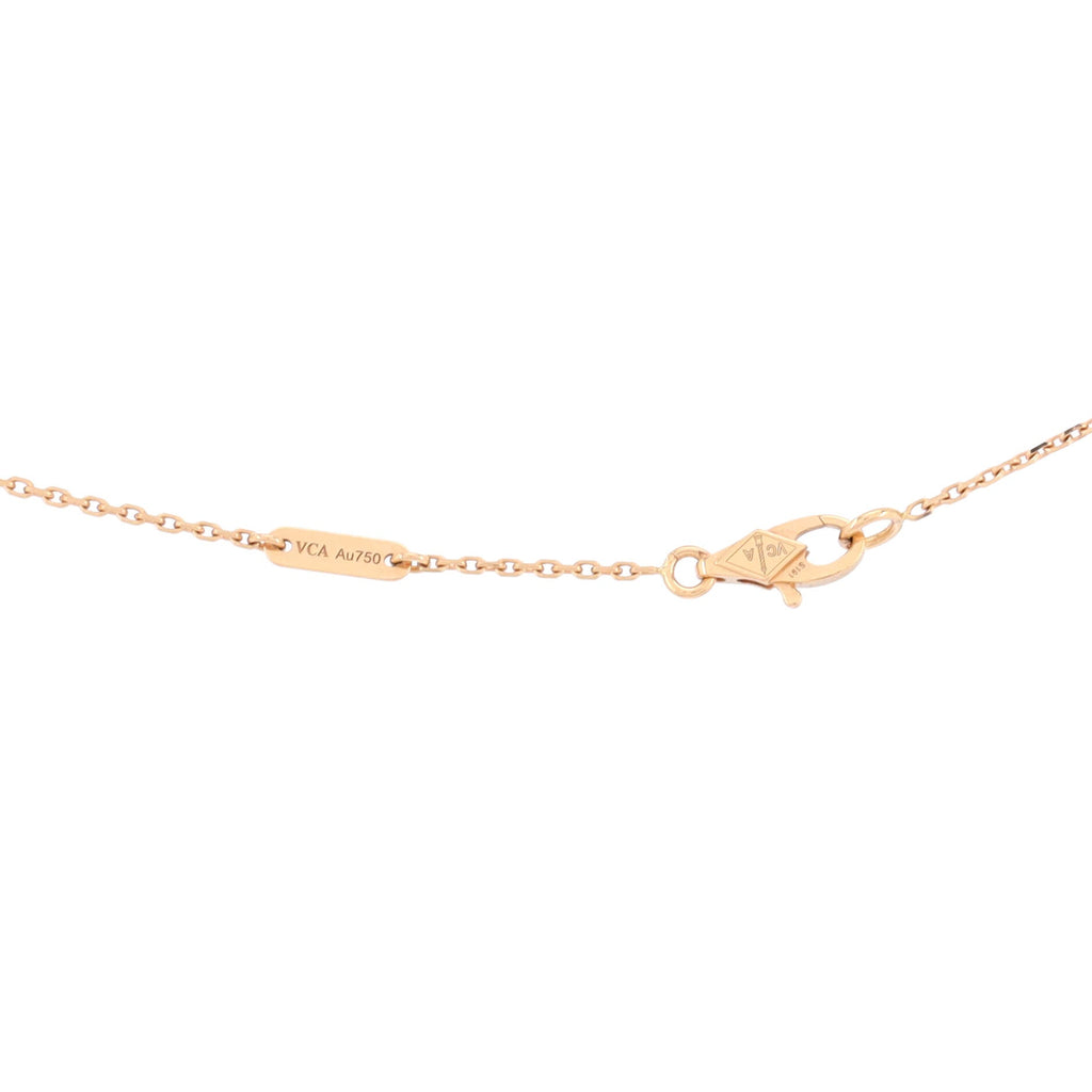 Sweet Alhambra Pendant Necklace 18K Rose Gold