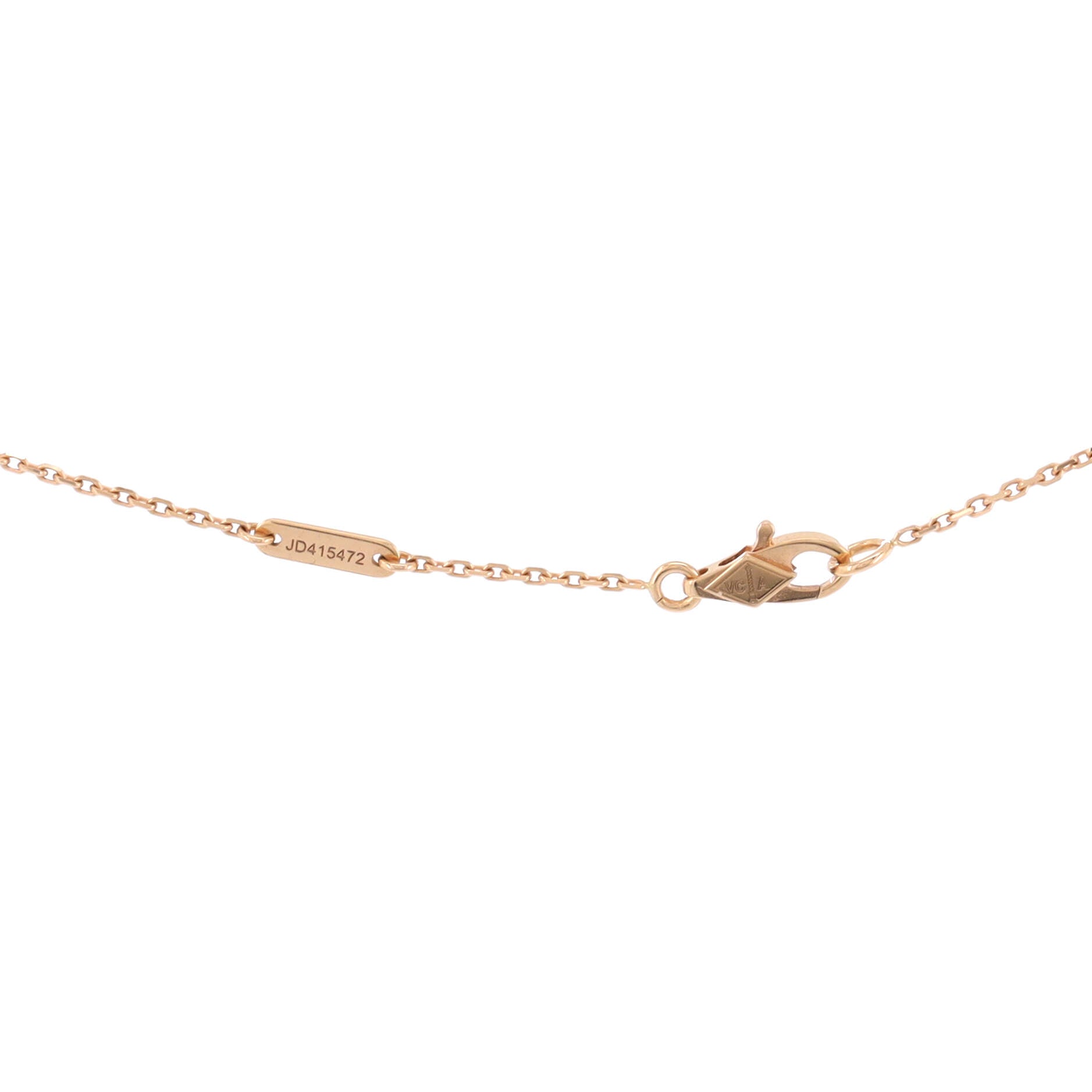 Sweet Alhambra Pendant Necklace 18K Rose Gold