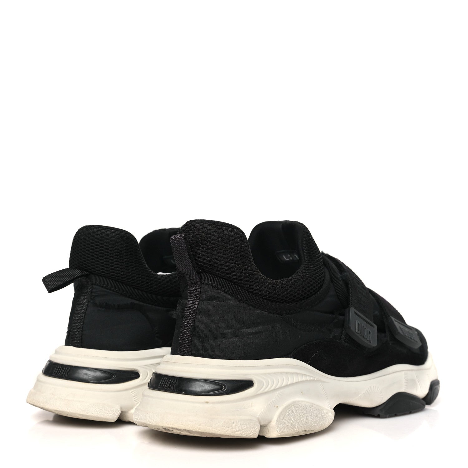 Technical Fabric Nylon Camouflage Womens D-Wander Sneakers 38 Black