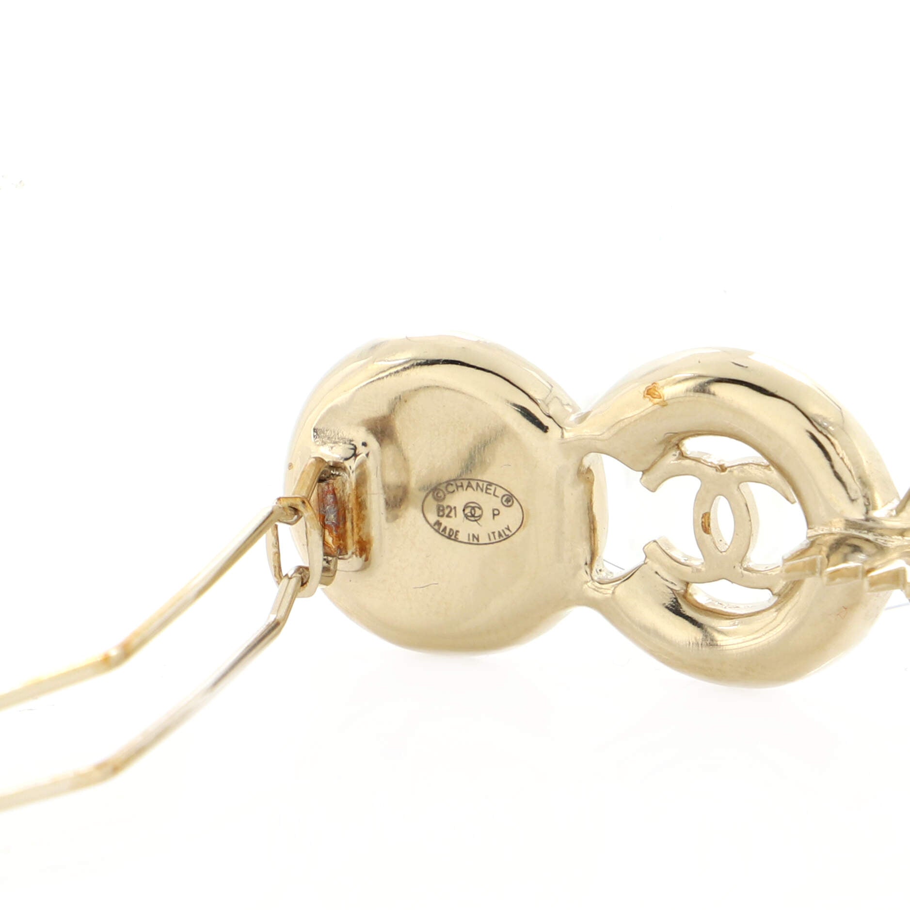 CC Coco Hair Clip Barrette Metal with Faux Pearls