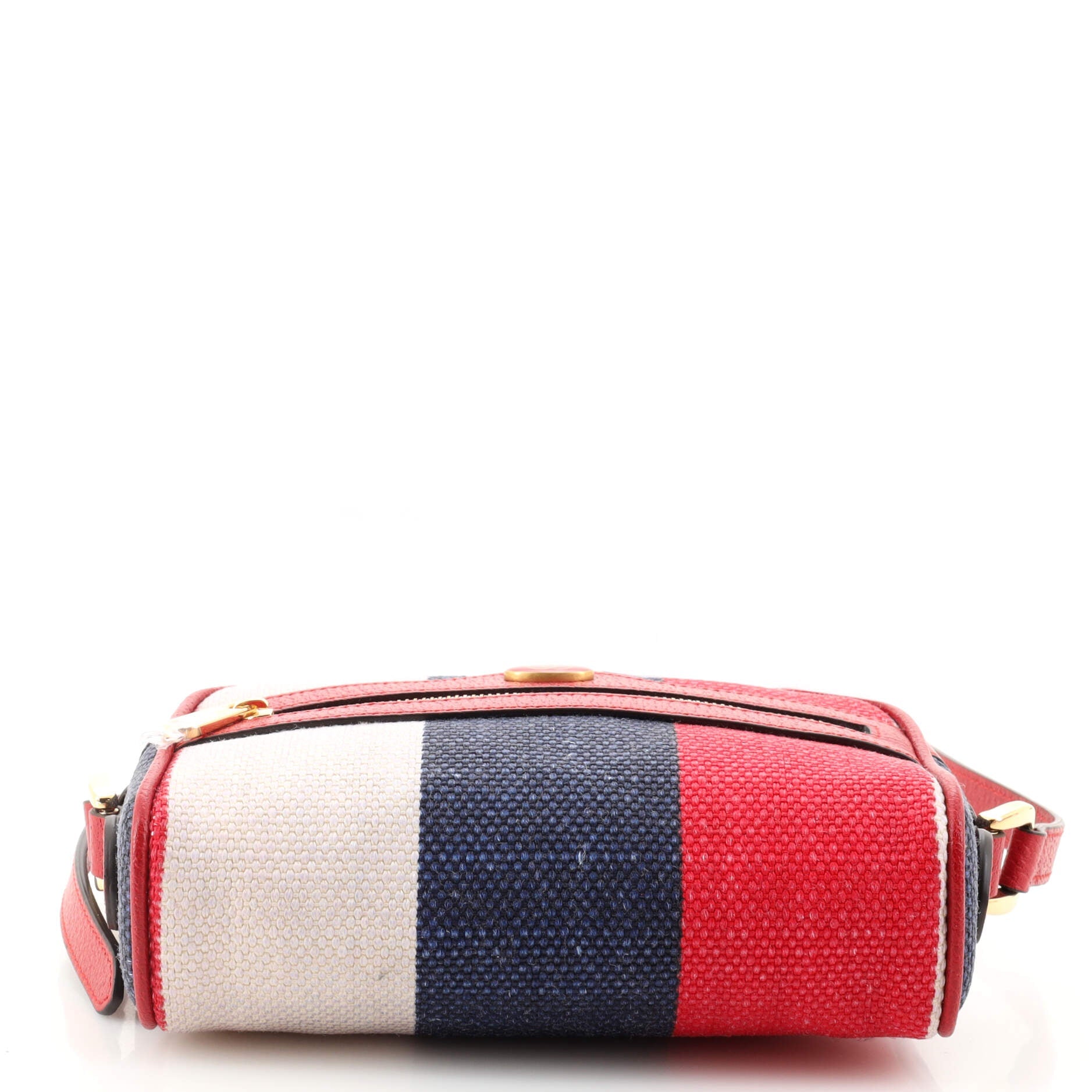 Ophidia Shoulder Bag Striped Canvas Mini